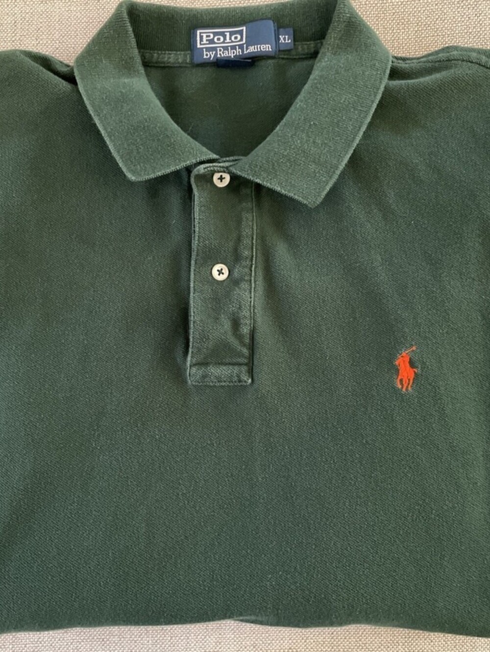 Polo Ralph Lauren Vintage Long Sleeve Shirt Green XL